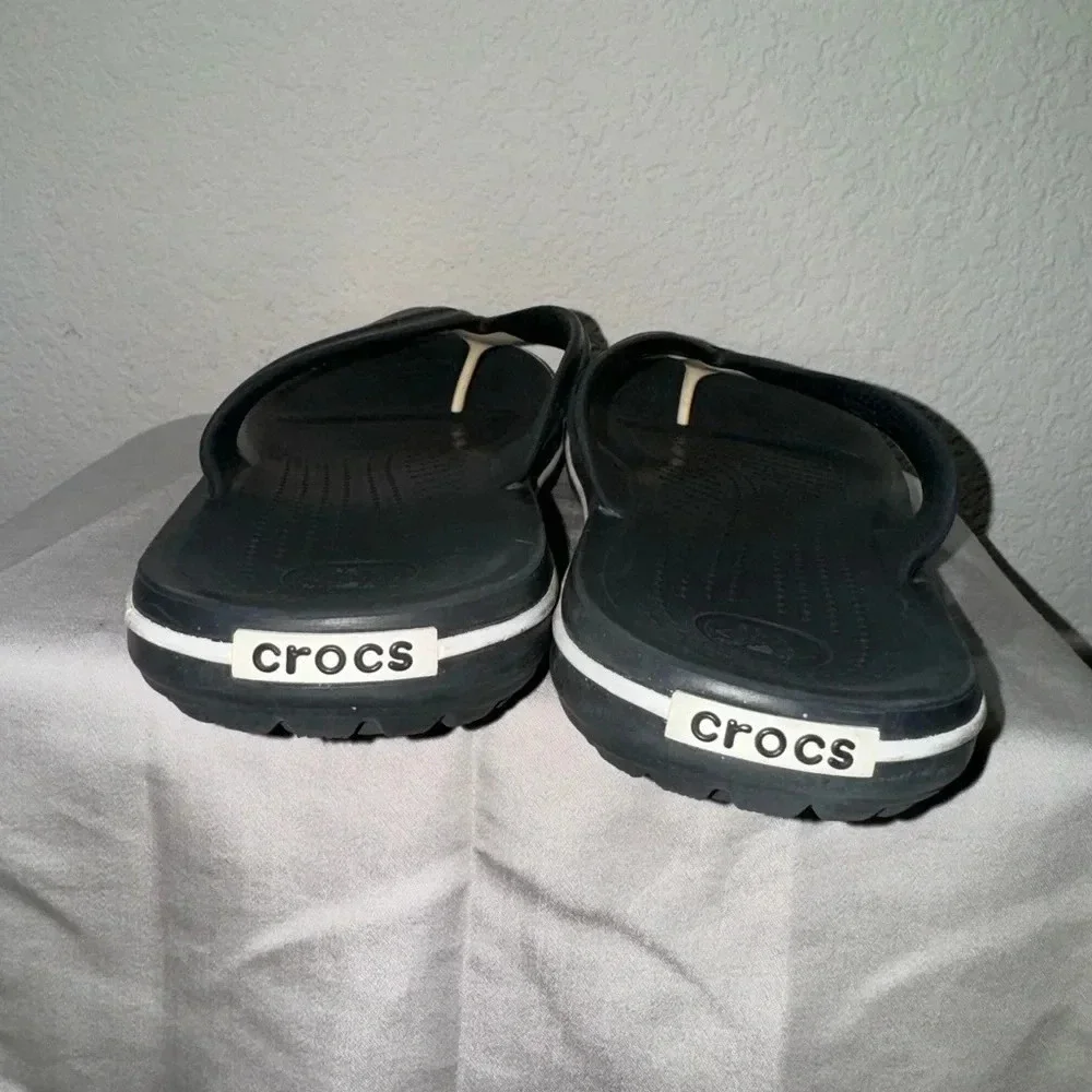 Crocs Unisex Crocband Flip Flop Sandal Black Size W12 M10